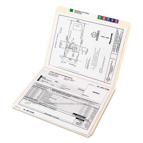 Reinforced Tab Manila File Folders, Straight Tabs, Letter Size, 0.75" Expansion, 11-pt Manila, 100/box