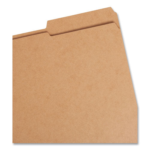 Guide Height Reinforced Heavyweight Kraft File Folder, 2/5-cut Tabs: Right Of Center, Letter, 0.75" Expansion, Brown, 100/box