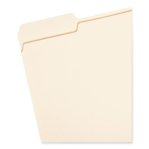 Manila File Folders, 1/3-cut Tabs: Assorted, Letter Size, 0.75" Expansion, Manila, 24/pack