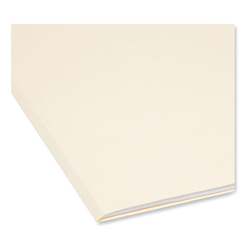 Supertab Top Tab File Folders, 1/3-cut Tabs: Assorted, Legal Size, 0.75" Expansion, 11-pt Manila, 100/box