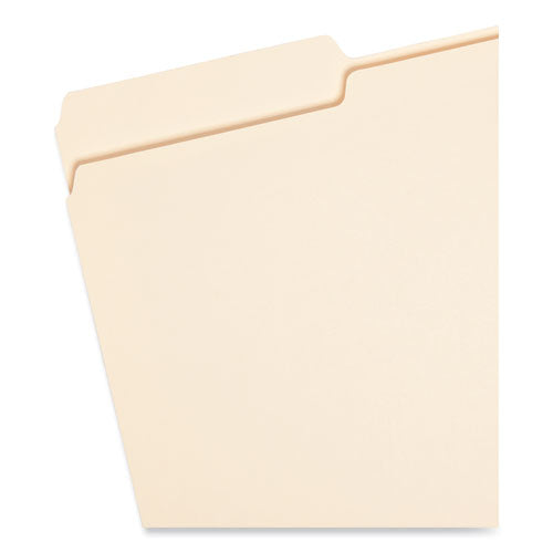 Top Tab File Folders With Antimicrobial Product Protection, 1/3-cut Tabs: Assorted, Legal, 0.75" Expansion, Manila, 100/box