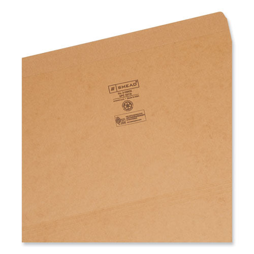 Heavyweight Kraft File Folder, Straight Tabs, Legal Size, 0.75" Expansion, 11-pt Kraft, Brown, 100/box