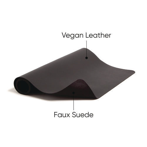 Vegan Leather Desk Pads, 23.6 X 13.7, Charcoal