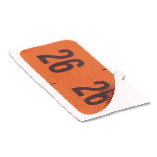 Yearly End Tab File Folder Labels, 0.75 X 1.5, Orange, 500/roll