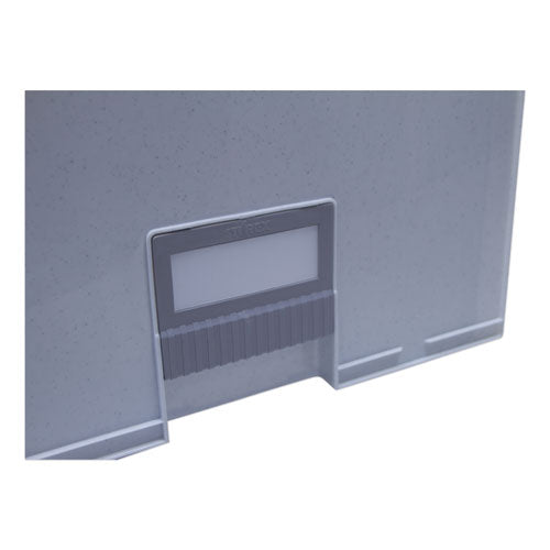 Archive Storage Drawers, Letter Files, 15.25" X 24" X 11.5", Gray