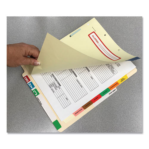 Side Tab Medical Chart Divider Sets, 8-tab, Assorted Medical, 11 X 9, Manila, 40 Sets