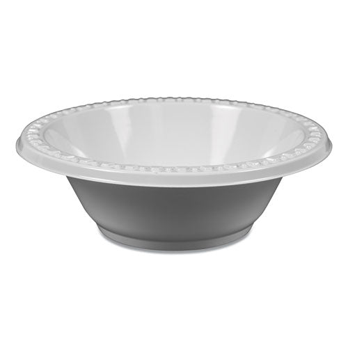 Plastic Dinnerware, Bowl, 5 Oz, White, 125/pack