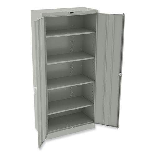 78" High Deluxe Cabinet, 36w X 18d X 78h, Light Gray