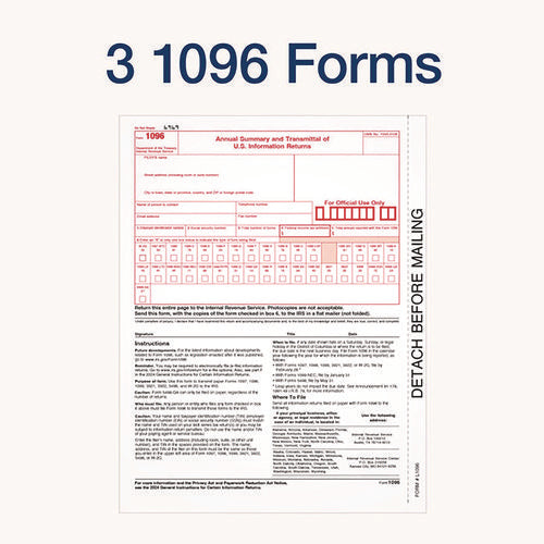 4-part 1099-div Tax Forms With Tax Forms Helper, Fiscal Year: 2024, 4-part Carbonless, 8 X 5.5, 2 Forms/sheet, 24 Forms Total