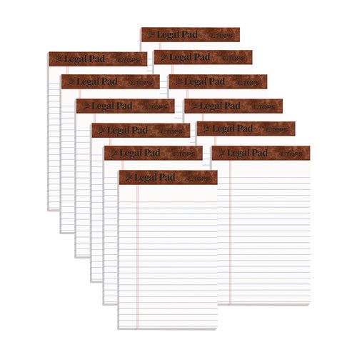 "the Legal Pad" Ruled Perforated Pads, Narrow Rule, 50 White 5 X 8 Sheets, Dozen