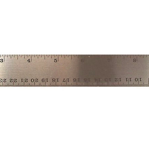 Stainless Steel Ruler, Standard/metric, 12" Long, Silver, 72/carton