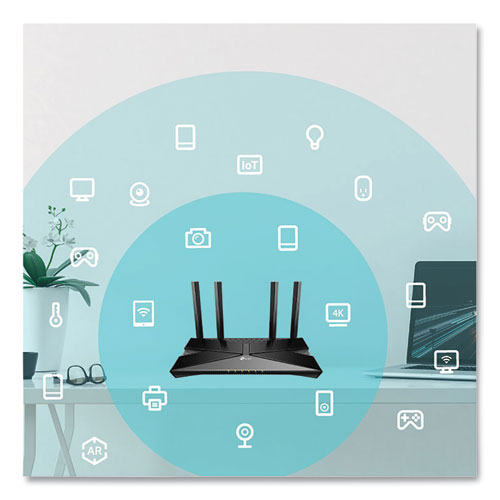 Archer Ax3000 Dual Band Gigabit Wi-fi 6 Router, 5 Ports, Dual-band 2.4 Ghz/5 Ghz