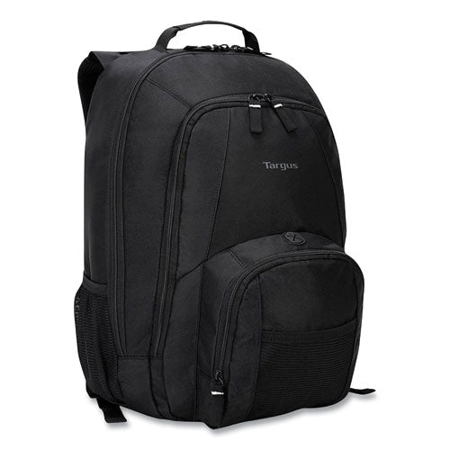 Groove Laptop Backpack, Fits Devices Up To 15.4", Nylon/pvc, 15 X 7 X 18, Black