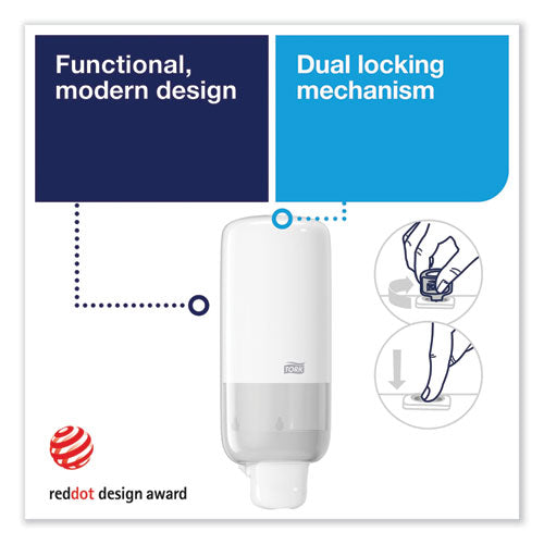 Foam Skincare Manual Dispenser, 1 L Bottle; 33 Oz Bottle, 4.45 X 4.13 X 11.26, White, 4/carton