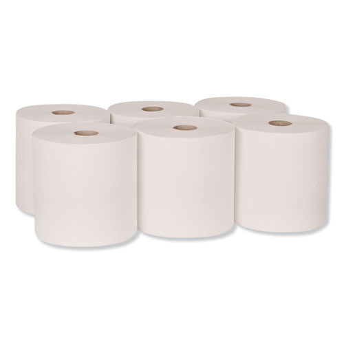 Advanced Hardwound Roll Towel, 1-ply, 7.88" X 800 Ft, White, 6 Rolls/carton