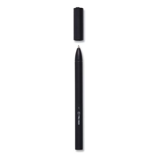 Quick Dry Gel Pen, Retractable, Medium 0.7 Mm, Black Ink, Black Barrel, 5/pack