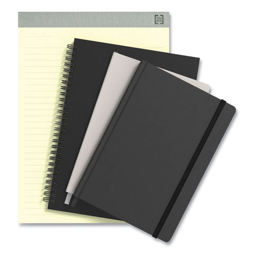 Soft-cover Notebook Folio Set, 1-subject, Narrow Rule, Black Cover, (80) 11 X 8.5 Sheets