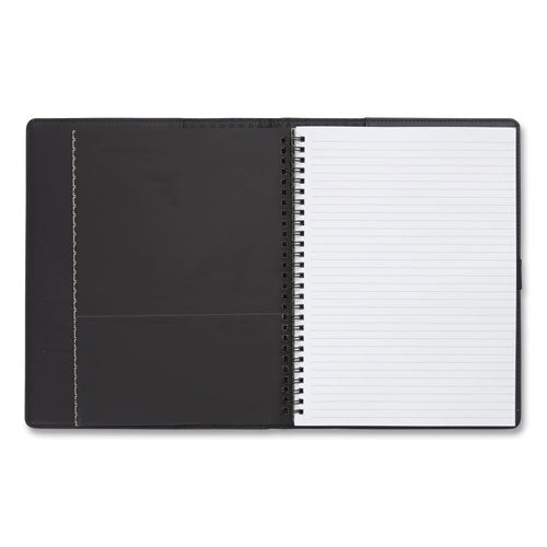 Soft-cover Notebook Folio Set, 1-subject, Narrow Rule, Black Cover, (80) 9.5 X 6.5 Sheets