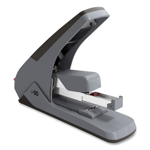 One-touch Desktop Stapler, 60 Or 25 Sheet Capacity, Gray/black