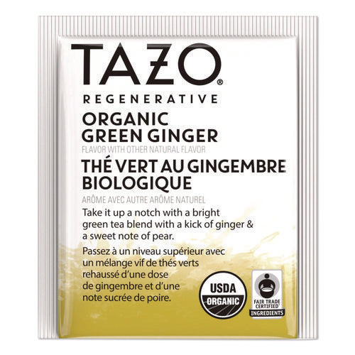 Tea Bags, Organic Green Ginger, 16/box