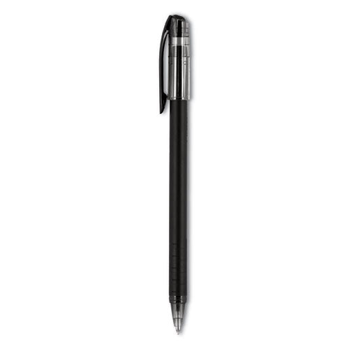 Jetstream 101 Hybrid Gel Pen, Stick, Bold 1 Mm, Black Ink, Black Barrel, Dozen