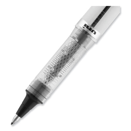 Vision Elite Hybrid Gel Pen, Stick, Bold 0.8 Mm, Black Ink, White/black/clear Barrel