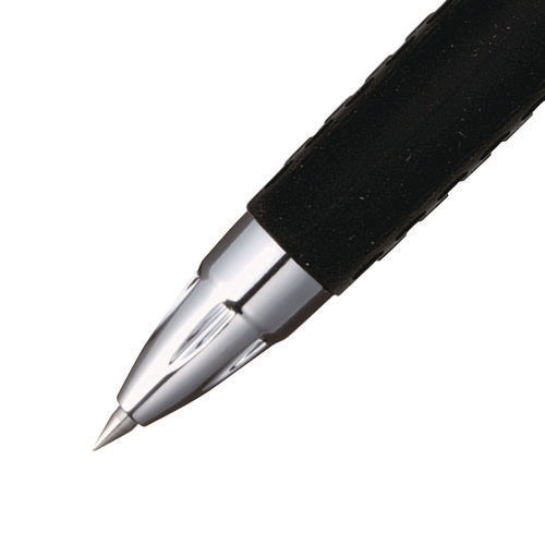 Signo 207 Gel Pen, Retractable, Fine 0.5 Mm, Black Ink, Smoke/black Barrel, 4/pack