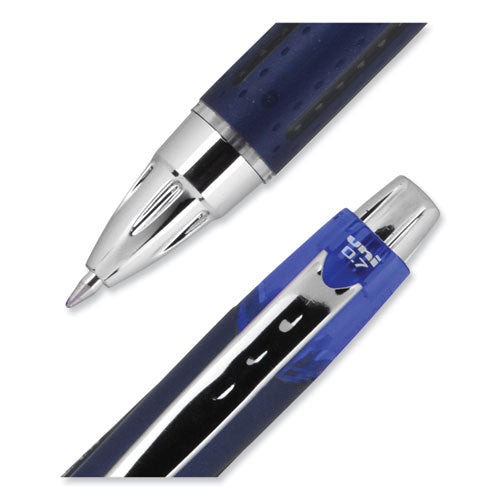 Jetstream Retractable Hybrid Gel Pen, Fine 0.7 Mm, Blue Ink, Blue/silver Barrel