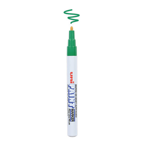 Permanent Marker, Fine Bullet Tip, Green