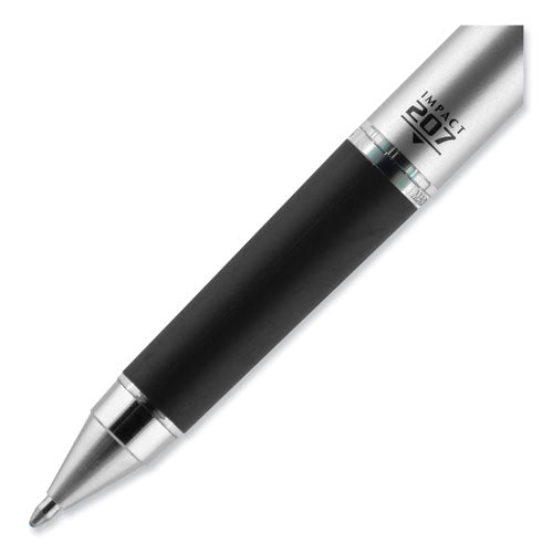 207 Impact Gel Pen, Retractable, Bold 1 Mm, Blue Ink, Black/blue Barrel