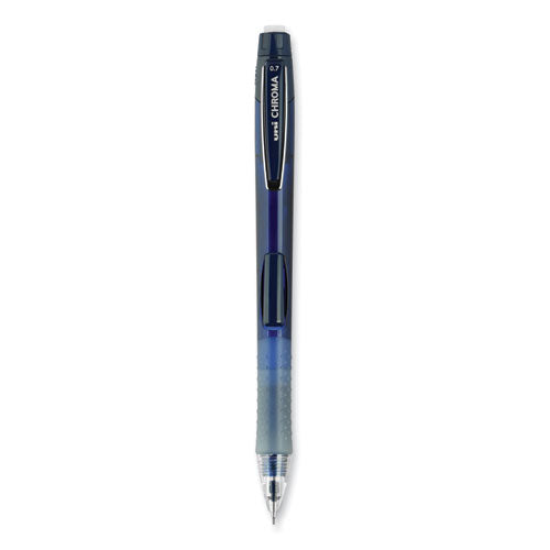 Chroma Mechanical Pencil, 0.7 Mm, Hb (#2), Black Lead, Cobalt Barrel, Dozen