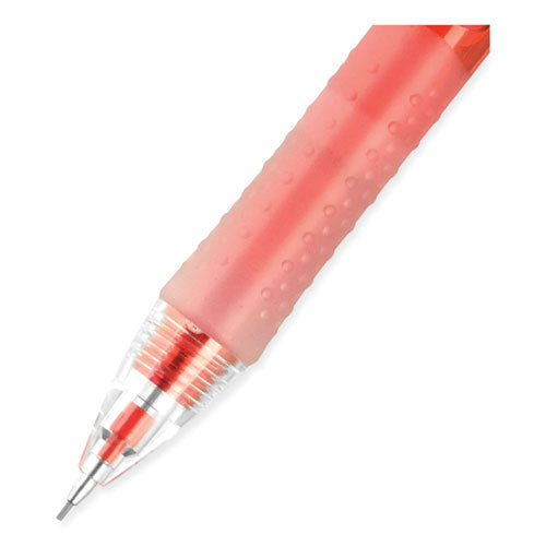 Chroma Mechanical Pencil, 0.7 Mm, Hb (#2), Black Lead, Red Barrel, Dozen