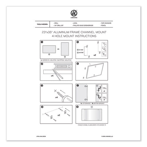 Pinit Magnetic Dry Erase Calendar, Monthly Planning/scheduling, 36" X 24" (actual Size: 35" X 23"), White Surface, Satin Alum