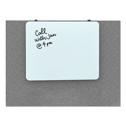 Cubicle Glass Dry Erase Board, 20" X 16", White Surface