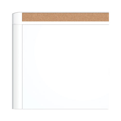 Pinit Magnetic Dry Erase Board With Plastic Frame, 20" X 16", White Surface, White Plastic Frame