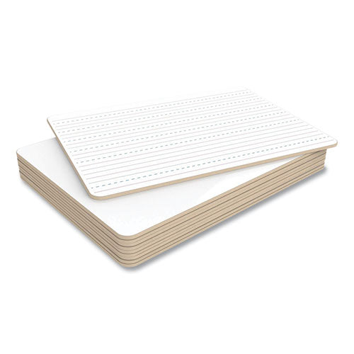 Double-sided Dry Erase Lap Board, 12" X 9", White Surface, 10/pack