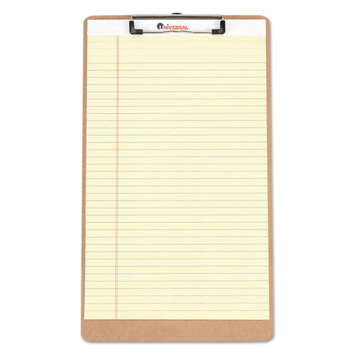 Hardboard Clipboard With Low-profile Clip, 0.5" Clip Capacity, Holds 8.5 X 14 Sheets, Brown, 3/pack