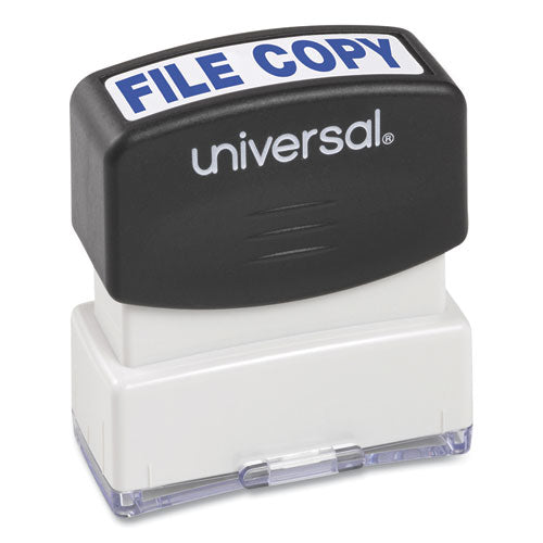 Message Stamp, File Copy, Pre-inked One-color, Blue