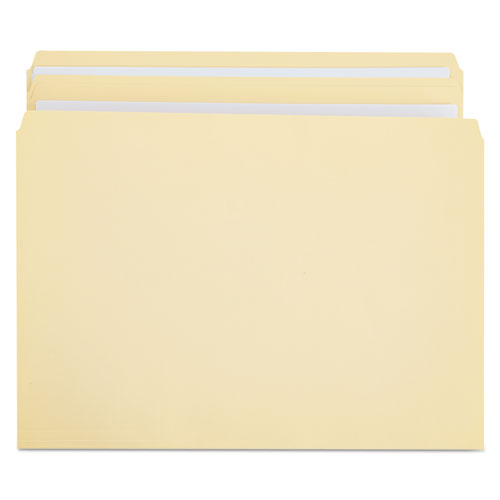 Double-ply Top Tab Manila File Folders, Straight Tabs, Legal Size, 0.75" Expansion, Manila, 100/box