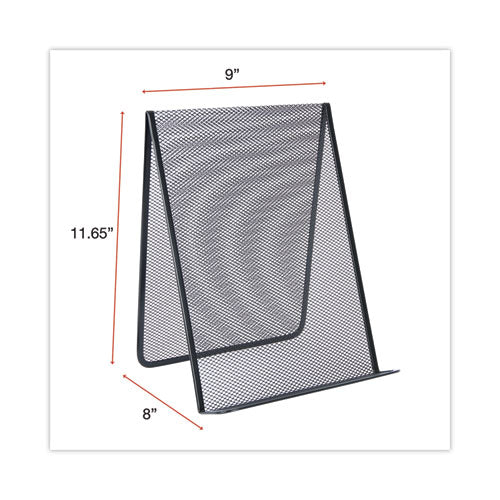 Metal Mesh Document Holder Free Standing, 35 Sheet Capacity, Metal, Black