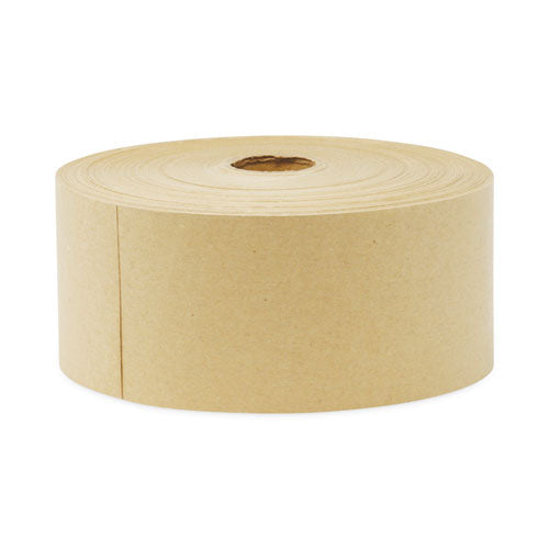 Gummed Kraft Sealing Tape, 3" Core, 3" X 600 Ft, Brown, 10/carton