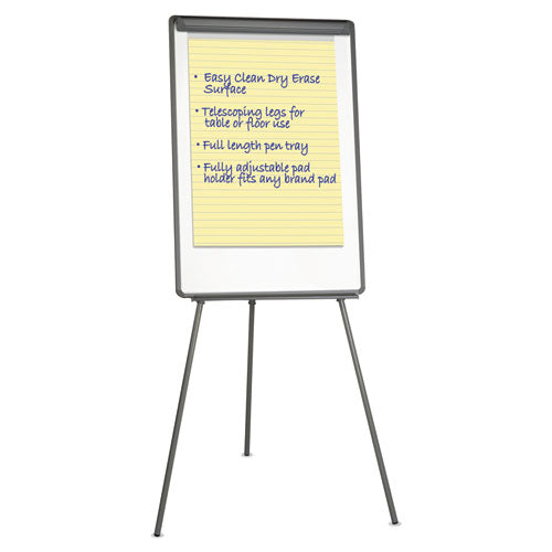 Dry Erase Board With Tripod Easel, 29" X 41", White Surface