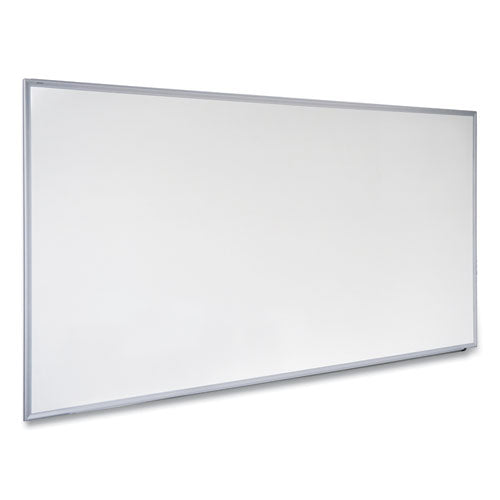 Deluxe Melamine Dry Erase Board, 72" X 48", White Surface, Anodized Aluminum Frame