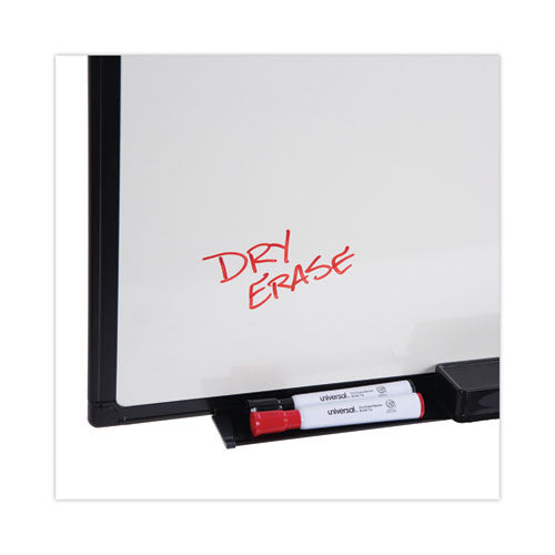 Design Series Deluxe Dry Erase Board, 24" X 18", White Surface, Black Anodized Aluminum Frame