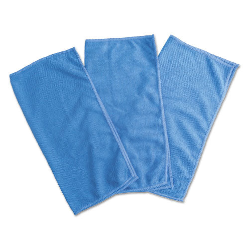 Microfiber Cleaning Cloth, 12 X 12, Blue, 3/pack