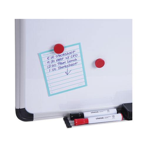 Magnetic Steel Dry Erase Marker Board, 36" X 24", White Surface, Satin Aluminum Frame