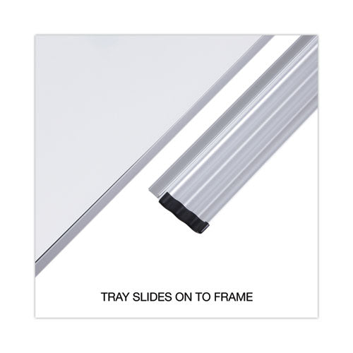 Magnetic Steel Dry Erase Marker Board, 72" X 48", White Surface, Satin Aluminum Frame