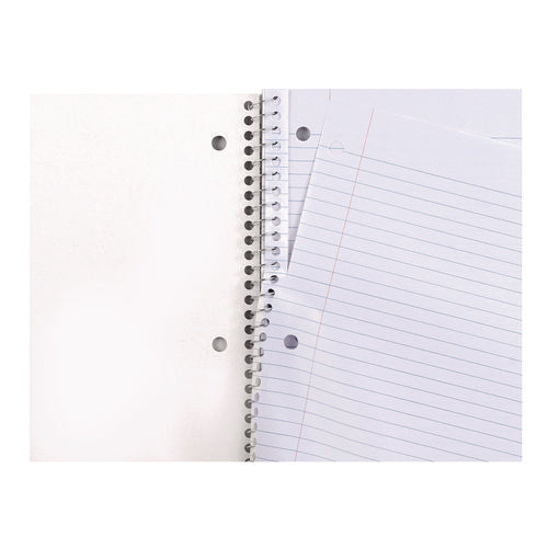 Wirebound Notebook, 3-subject, Medium/college Rule, Black Cover, (120) 11 X 8.5 Sheets