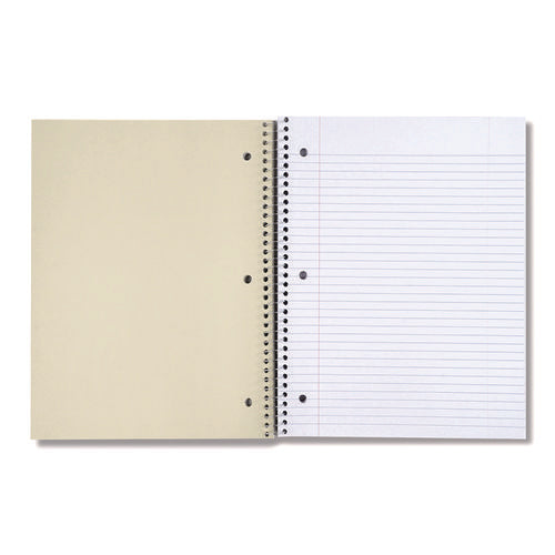 Wirebound Notebook, 5-subject, Medium/college Rule, Black Cover, (200) 11 X 8.5 Sheets