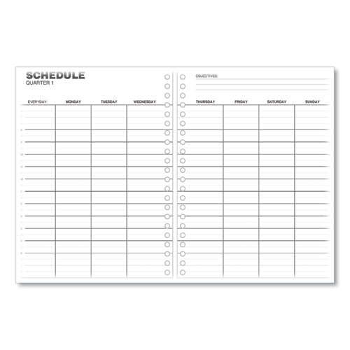 Weekly Planner, 11 X 8, Black Cover, 14-month: Dec 2024 To Jan 2026